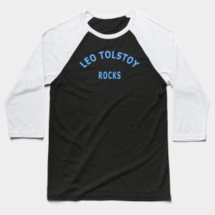 Leo Tolstoy Rocks Baseball T-Shirt